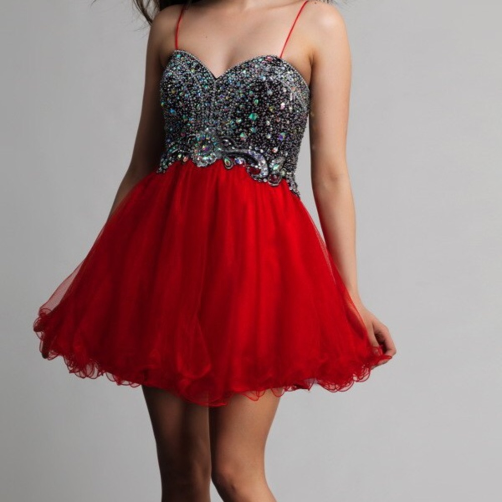 Mini Dress With Beaded Bodice